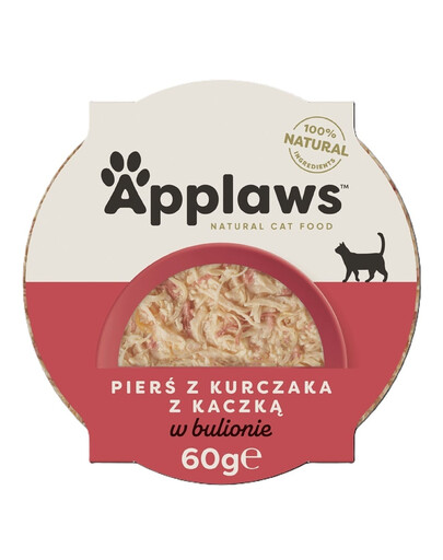 Miseczka dla kota kurczak z kaczką 60 g