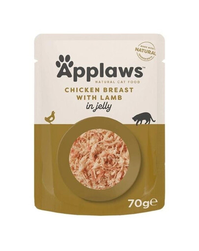 APPLAWS Cat Adult Pouch Chicken Breast with Lamb in Jelly kurczak z jagnięciną w galaretce 70 g