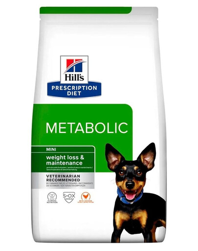 Prescription Diet Metabolic Mini Weight loss and Maintenance 1 kg dla psów ras miniaturowych z nadwagą