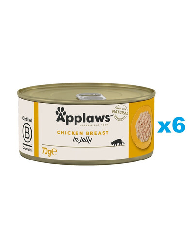 APPLAWS Cat Adult Chicken Breast in Jelly kurczak w galaretce 6x70g