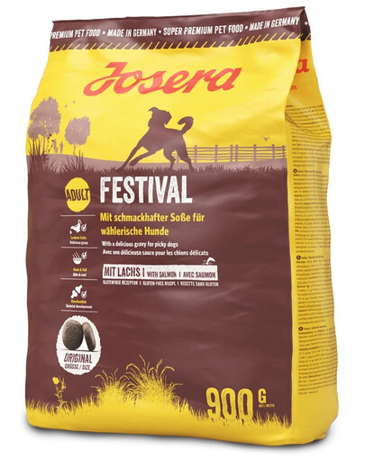 JOSERA Dog Festival 24x900g dla wybrednych psów, z pysznym sosem
