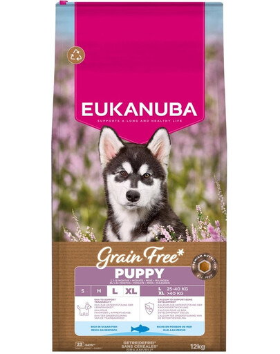 Grain Free Puppy Large Ocean Fish 12 kg bezzbóżowa karma dla szczeniąt dużych ras z rybą