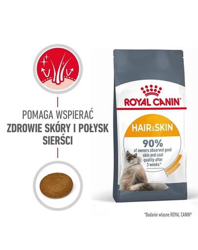 ROYAL CANIN Hair&Skin Care 4x2 kg karma sucha dla kotów dorosłych, lśniąca sierść i zdrowa skóra