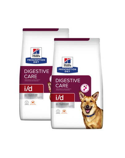 HILL'S Prescription Diet i/d Activ Biome Digestive Care Chicken Dog für Hunde mit empfindlichem Verdauungssystem 24 kg (2x12 kg)