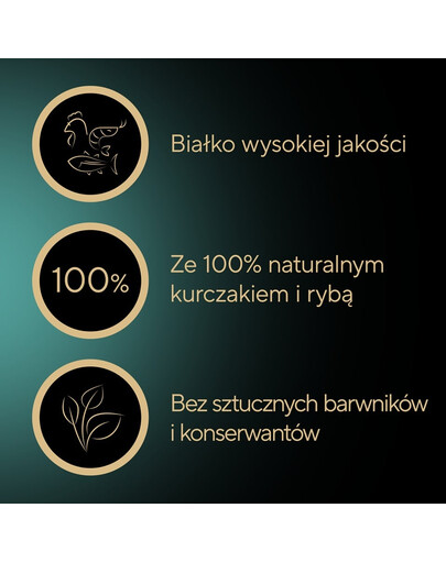 SHEBA Filets z kurczakiem i tuńczykiem w sosie 60 g mokra karma dla kotów