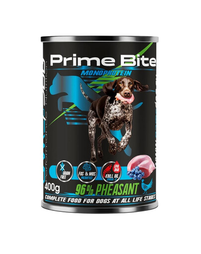 GAME DOG Prime Bite Fasan mit Beeren Nassfutter für Hunde jeden Alters 400g