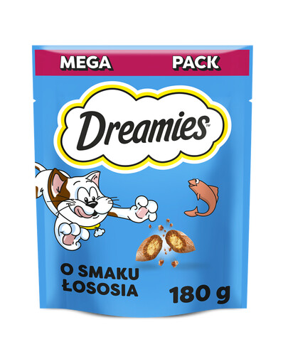 DREAMIES Snacks mit Lachs knusprig für Katzen 180g