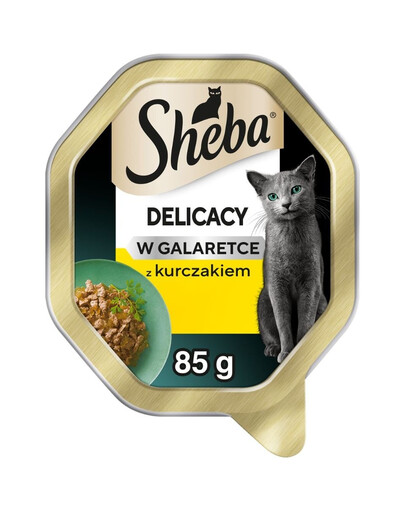 SHEBA Delicacy Nassfutter mit Huhn in Gelee für adulte Katzen 85 g