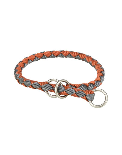 TRIXIE Cavo Zughalsband für Hunde XS–S: 25–31 cm/o 12 mm rostrot/grafit