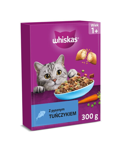 WHISKAS Trockenfutter mit Thunfisch für adulte Katzen 300 g
