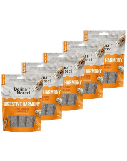 DOLINA NOTECI Smart Chews Digestive Harmony Unterstützung der Verdauung, getrocknete Leckerlis für Hunde 5x100g