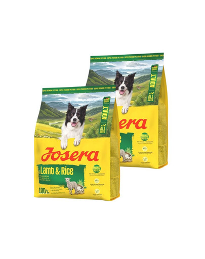 JOSERA Lamb and Rice Adult monoproteinierte Hundefutter 2x900g
