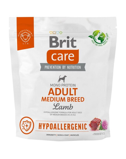 Care Hypoallergenic Adult Medium Breed z jagnięciną 1 kg