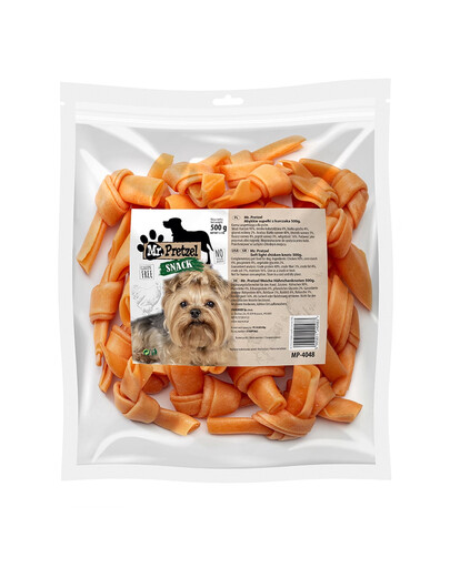 MR. PRETZEL Weiche Hühnerknoten Snacks für Hunde 500g