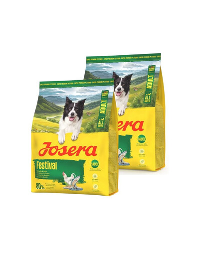JOSERA Festival 2x900g dla wybrednych psów z pysznym sosem