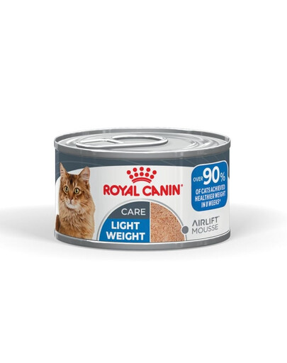 ROYAL CANIN Light Weight Care AirLift Nassfutter Mousse für adulte Katzen, zur Erhaltung des idealen Körpergewichts 12x85g