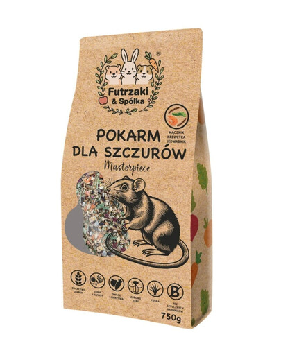 KUCHNIA SZEFA Futrzaki und Spółka Futter für Ratten 750g
