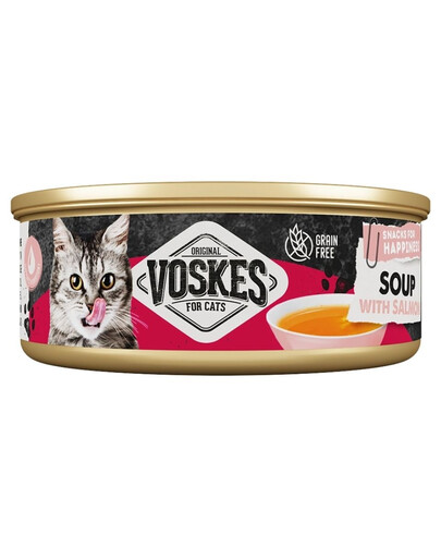 VOSKES Soup with Salmon Suppe mit Lachs für Katzen getreidefrei 50 g
