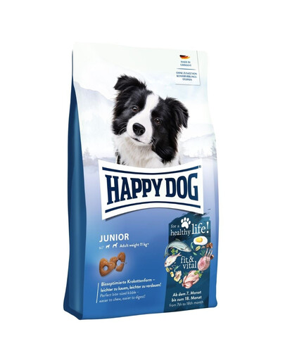 HAPPY DOG Fit and Vital Junior Trockenfutter für Welpen 4 kg