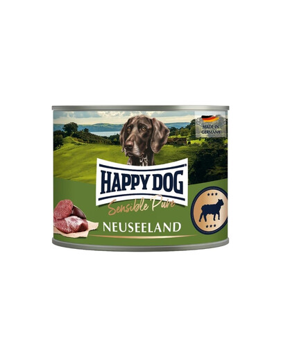 HAPPY DOG Sensible Pure Neuseeland Nassfutter Lamm für adulte Hunde 200 g
