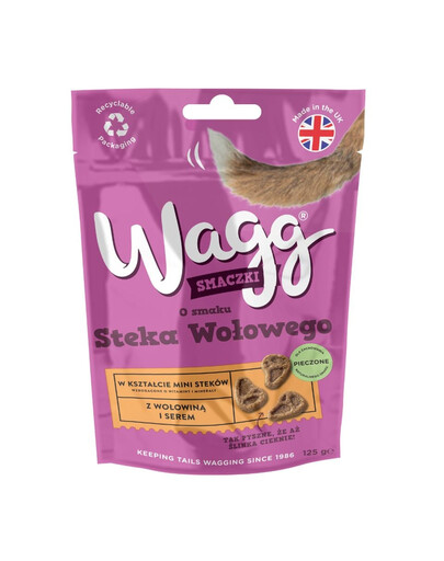 Wagg Mini Steaks mit Rind und Käse gebackene Snacks für Hunde 125 g