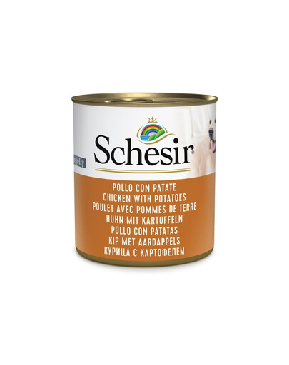 SCHESIR Complements Nassfutter Huhn mit Tomaten in Gelee für Hunde 285 g