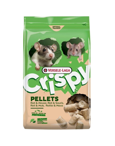 VERSELE-LAGA Crispy Rat and Mouse Futter in Pelletform für Ratten und Mäuse 1 kg