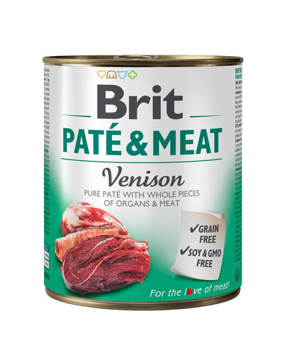 Pate&Meat venison 800 g pasztet z dziczyzną dla psa