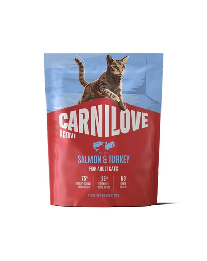 CARNILOVE Active Cat Salmon and Turkey Adult Lachs und Truthahn für alle adulte Katzen 400g