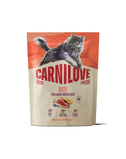 CARNILOVE True Fresh Adult Large mit Rind für große Katzenrassen getreidefrei 400 g