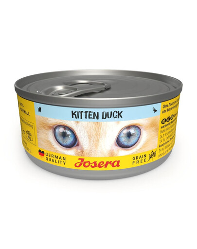 JOSERA Kitten Duck 85 g kaczka, karma mokra dla młodych kotów