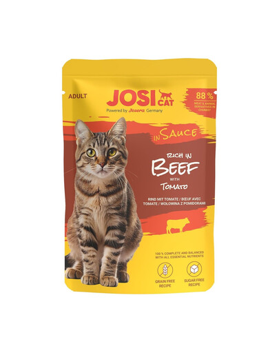 JOSERA JosiCat Bogaty w wołowinę w sosie 85 g karma mokra dla kotów