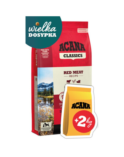 ACANA Classic Red Meat 14,5 kg + wkg karmy GRATIS! sucha karma dla psa