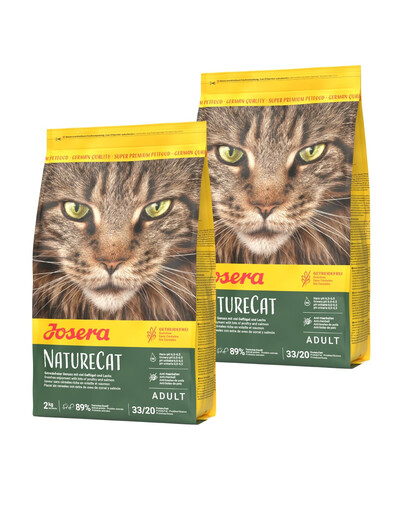 JOSERA NatureCat bezzbożowa 2x2 kg
