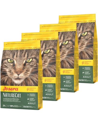 JOSERA NatureCat bezzbożowa 4x2 kg