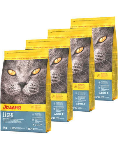 JOSERA Cat Leger dla kotów mało aktywnych i po kastracji 4x2 kg