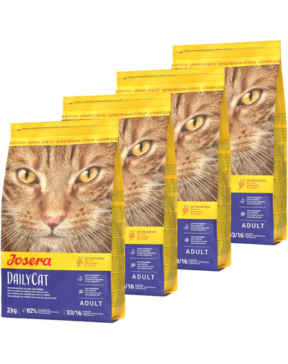 JOSERA Daily Cat 4x2 kg bezzbożowa karma dla dorosłych kotów