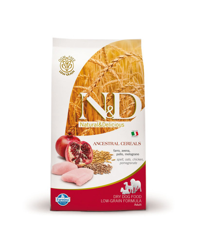 FARMINA N&D Low Ancestral Grain Adult Huhn & Granatapfel 2.5 kg