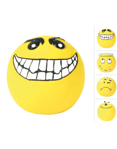 TRIXIE Sortiment Bälle Smileys, Latex