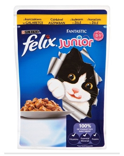 FELIX Fantastic Kitten mit Huhn 100g