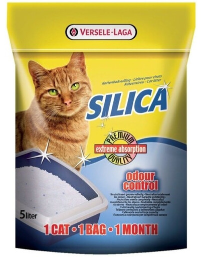 VERSELE-LAGA Silica Silicatstreu mit absorbierenden Granulaten für Katzen 5 L