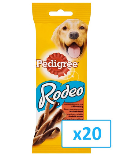 PEDIGREE Rodeo mit Rind 70g x20