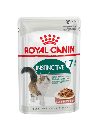 ROYAL CANIN INSTINCTIVE 7+ Nassfutter in Soße für ältere Katzen 85 g