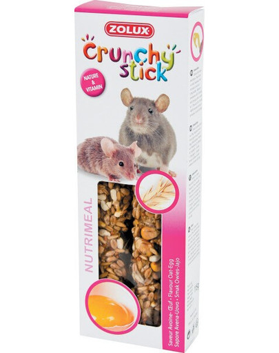 ZOLUX Crunchy Stick Ratte/Maus Hafer und Ei 115 g