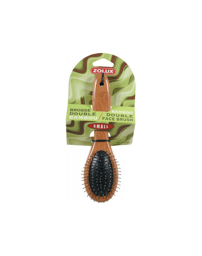 ZOLUX Doppelbürste "Bamboo" mittel