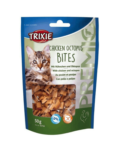 TRIXIE Snack für Katze PREMIO Chicken Octopus Bites 50g
