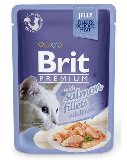 BRIT Premium Cat  Fillets in Jelly Lachs 85g