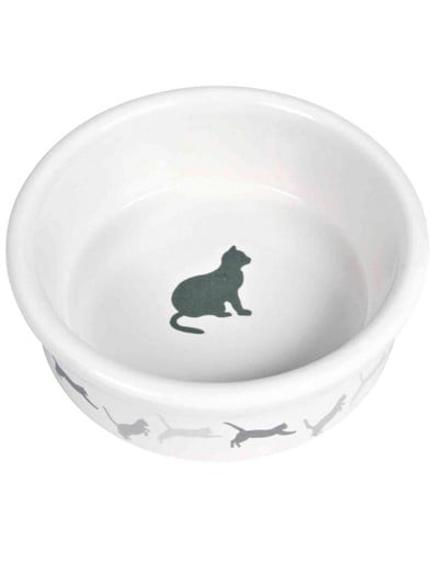 TRIXIE Keramiknapf mit Katzenmotiv 0,2l