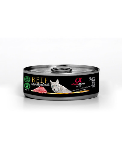 ALPHA SPIRIT Beef for sterilised cats 85 g
