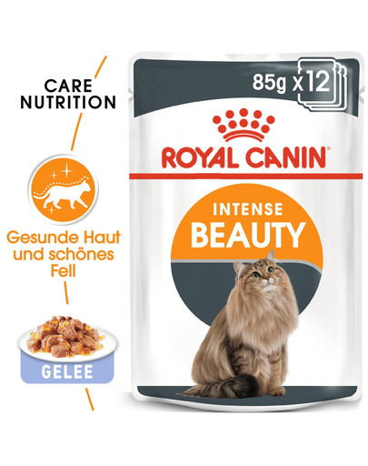 ROYAL CANIN Intense Beauty Katzenfutter nass in Gelee für schönes Fell 85 g
